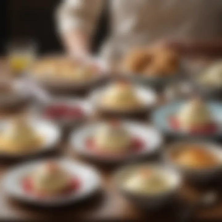 Assortment of dishes featuring Roddas Clotted Cream