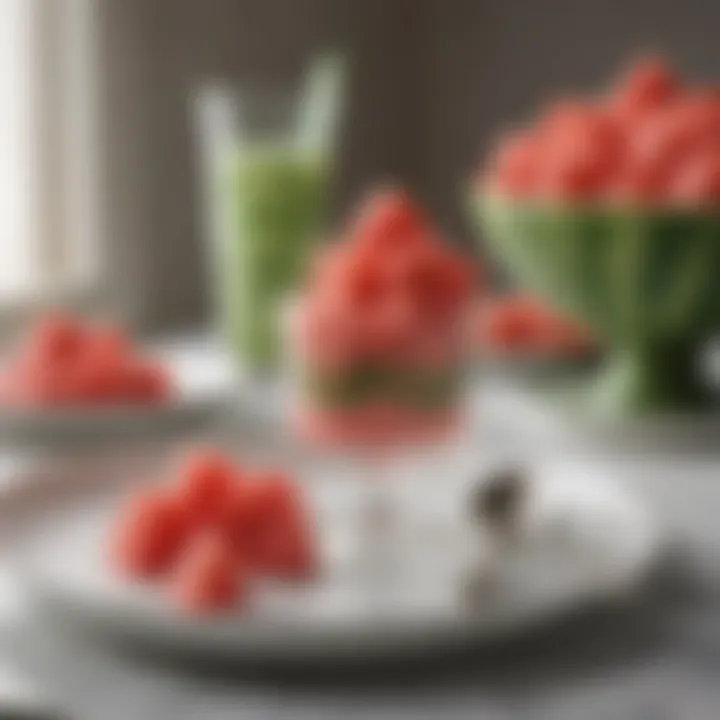 Creative culinary uses of Schwans Watermelon Sherbet in dessert dishes