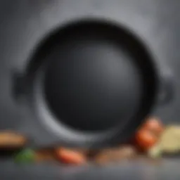 Durable non-stick pan with metal utensils