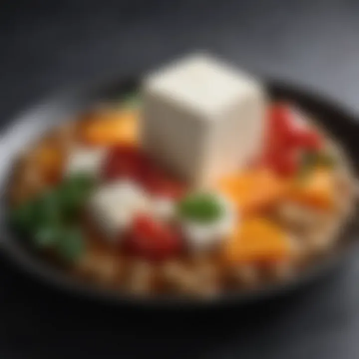 An array of ingredients paired with silken tofu in a recipe