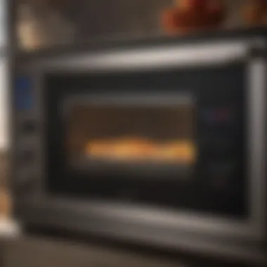 Intuitive Control Panel of Smart Oven User interface of a smart oven displaying cooking settings