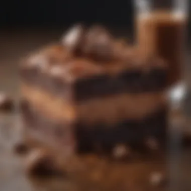 Rich Textures Revealed Indulgent slice of Sonic Chocolate Brownie Blast revealing rich textures inside