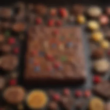Artful Ingredient Display An array of ingredients for Sonic Chocolate Brownie Blast artfully displayed