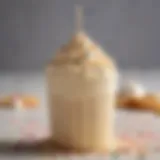 A close-up view of Sonic Drive-In's cake batter shake showcasing its creamy texture and colorful sprinkles.