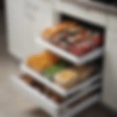 Efficient kitchen organization with fridge bins