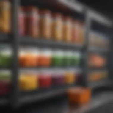 Different materials used for fridge bins