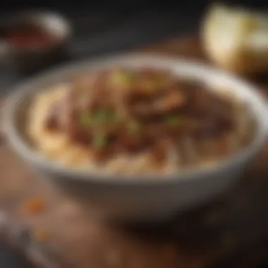Crafting Teriyaki Perfection A vibrant bowl of homemade sweet onion teriyaki sauce.