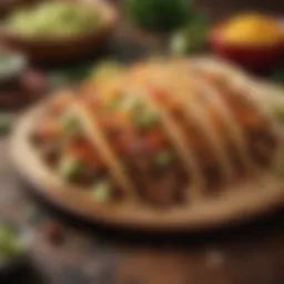 Sizzling Tacos de Alambre with vibrant colors