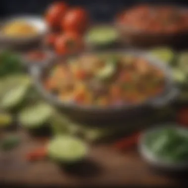 Essence of Mexican Cooking: Fresh Ingredients Fresh ingredients showcasing the essence of Mexican cooking