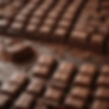 Stages of Chocolate Production A visually appealing chart illustrating the chocolate production stages from bean to bar.