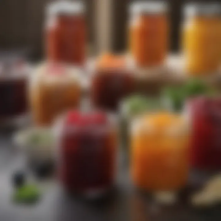 Texture comparison of different freezer jam styles