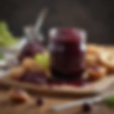 A vibrant spread of dishes incorporating grape jam in gourmet recipes