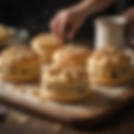 A historical depiction of scone making origins