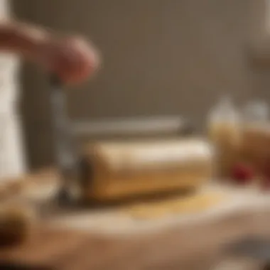Caring for Your Pie Dough Roller A well-maintained pie dough roller showcased with care products