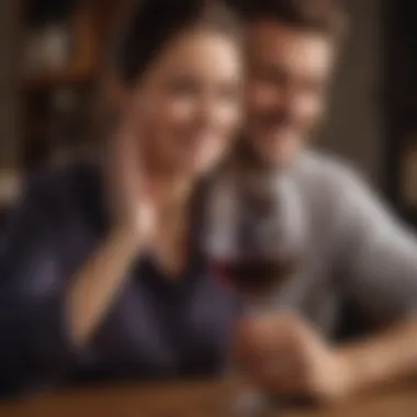 The Joy of Everyday Wine Enjoyment A wine enthusiast enjoying a glass of wine, encapsulating the joy of daily wine consumption