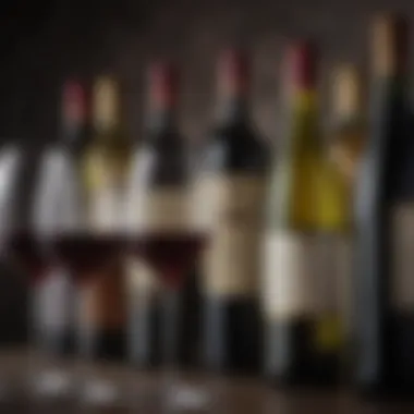 Unique Characteristics of Wine Varietals Close-up of different wine varietals showcasing their unique characteristics