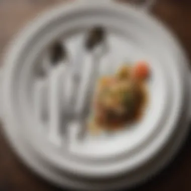 Silverware Enhancing Gourmet Dining Experience Stylish silverware alongside gourmet dishes