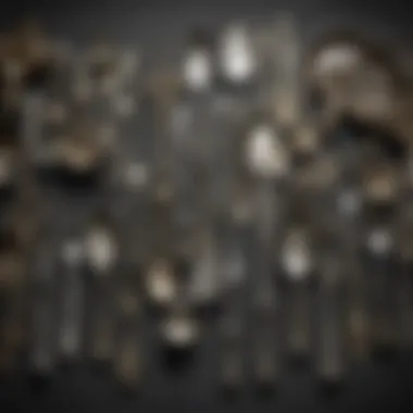 Historical Silverware Collection Historical silverware displayed in a curated collection