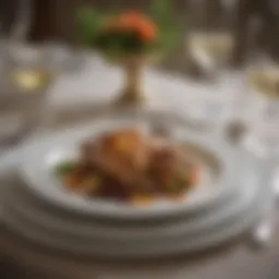 A beautifully arranged table setting with elegant silverware