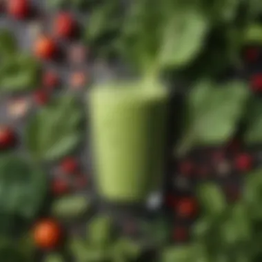 A selection of leafy greens and vegetables