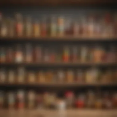 Categorization of Food Items for Optimal Efficiency Categorized food items in a neatly arranged pantry