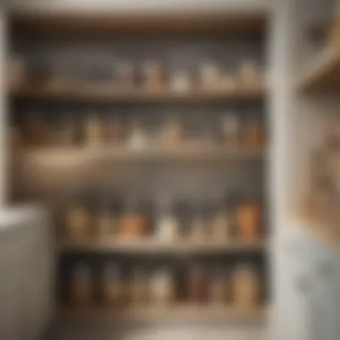 Aesthetic Appeal of Decorative Storage in Pantries Pantry aesthetic featuring decorative jars and baskets