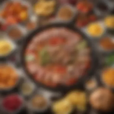 Visual representation of low carb diet components