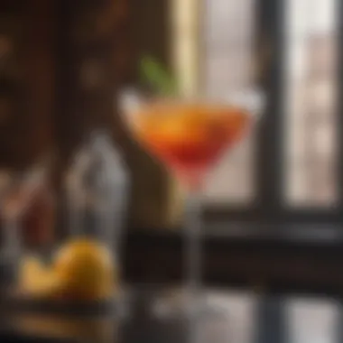 Sophisticated Design of Extra Large Cocktail Glass Elegant extra large cocktail glass showcasing intricate design