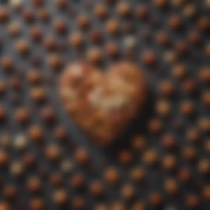 Visual representation of heart health benefits linked to nut consumption