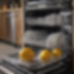 Interior view of a clean and well-maintained dishwasher