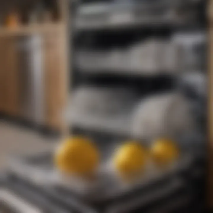 Interior view of a clean and well-maintained dishwasher