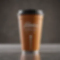 Insulated travel cup showcasing superior heat retention