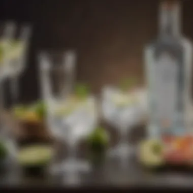 Vibrant Gathering Showcasing Gin Tonic Variations A vibrant gathering showcasing gin tonic variations