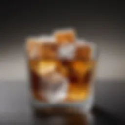 Different types of ice cubes in a clear glass bowl