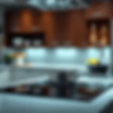 Integration of Induction Cooktop in Modern Kitchens A stylish kitchen featuring a single induction cooktop with cookware.