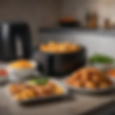 A variety of delicious dishes prepared using an air fryer