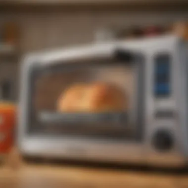 Custom Settings on a Touchscreen Toaster Futuristic touchscreen toaster interface displaying customizable settings