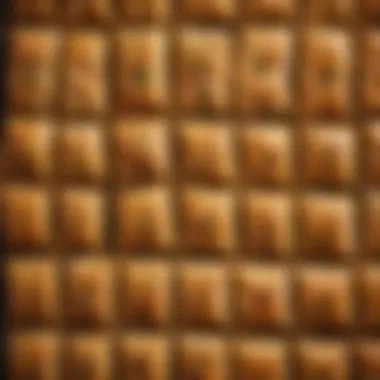 Crisp Texture of Baklava Pastry Crisp texture of baklava pastry