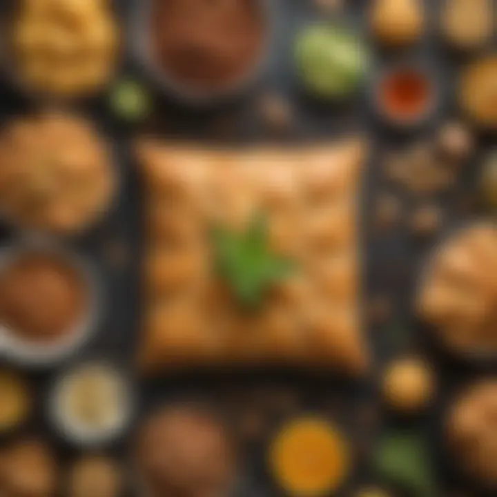 Ingredients used in baklava preparation