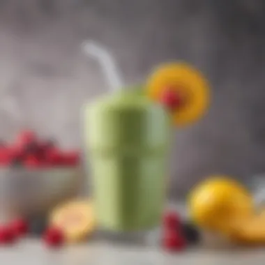 A rich smoothie made with casein-free milk and fruits.