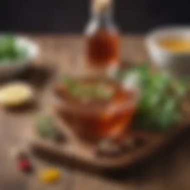 Exploring Natural Remedies for Heartburn A selection of herbal remedies on a wooden surface