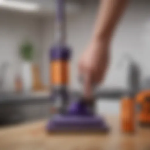 Dyson cordless vacuum showcasing battery performance