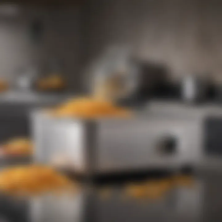 A visual representation of the technology behind grease less frying, highlighting its innovative features.