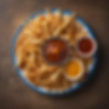 Sonic Fries and Their Perfect Pairings Sonic fries arranged artistically on a plate with dipping sauces