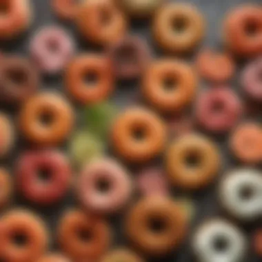 Delicious Bagel Spread with Lox An assortment of bagels with lox and toppings