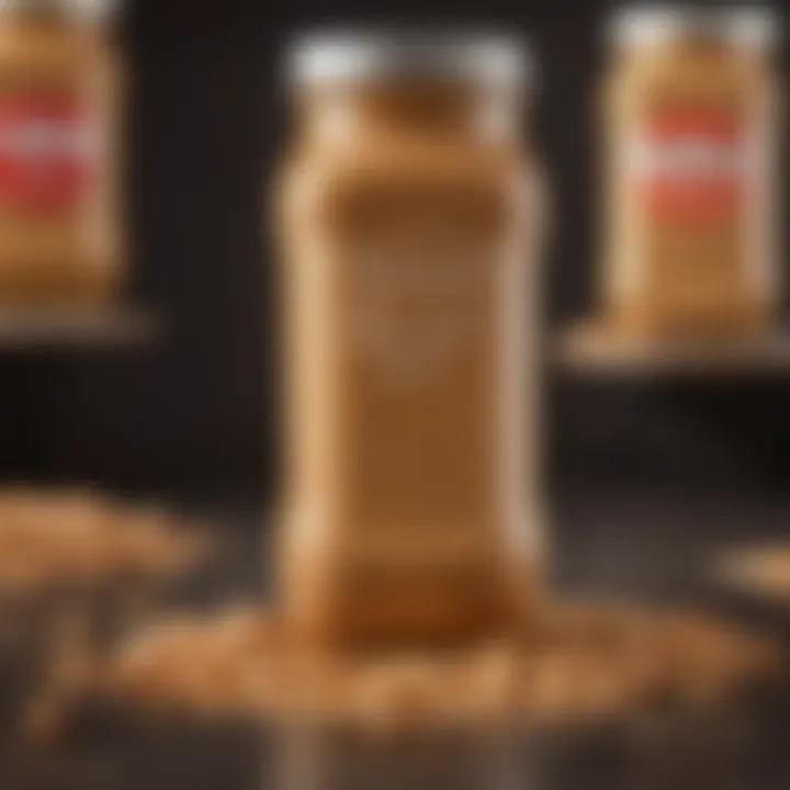 Visual representation of peanut butter production stages