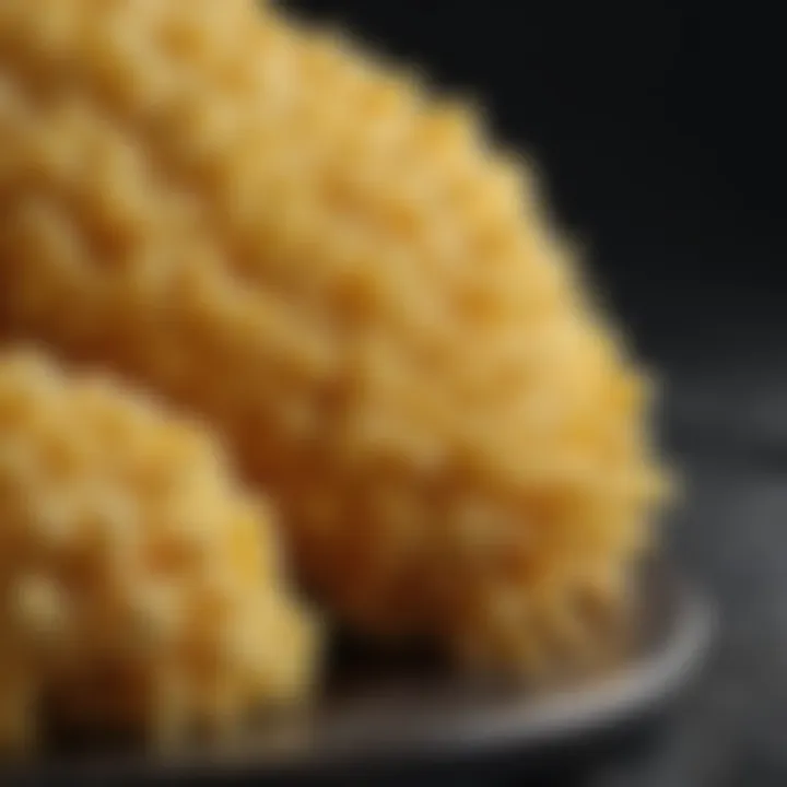 Close-up of a dish sponge showing texture and material