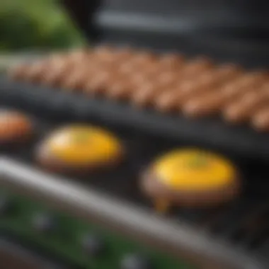 Temperature Control Features of the Extra Large Green Egg Grill Close-up of the temperature control features of the grill