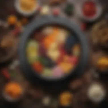 Diverse Ingredients Reflecting Culinary Traditions An artistic representation of diverse ingredients symbolizing the Mickey Pool concept.