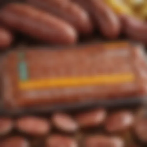 Nutritional chart of turkey sausage
